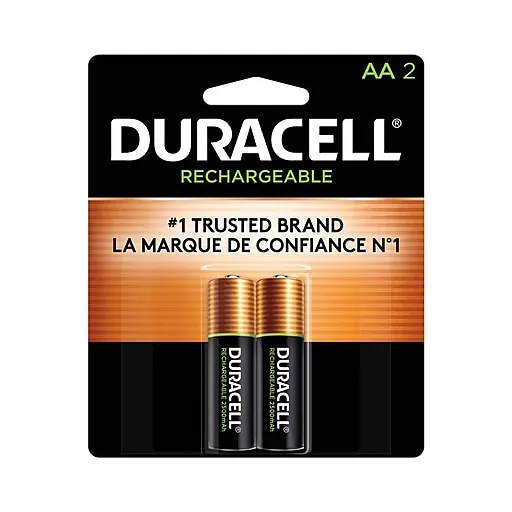 Duracell Duralock Rechargeable Batteries AAA 2-Pack