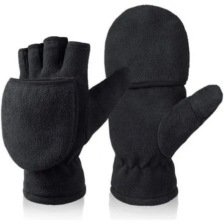 Mittens Fingerless Gloves Warm Windproof Waterproof Thermal Touchscreen Protect