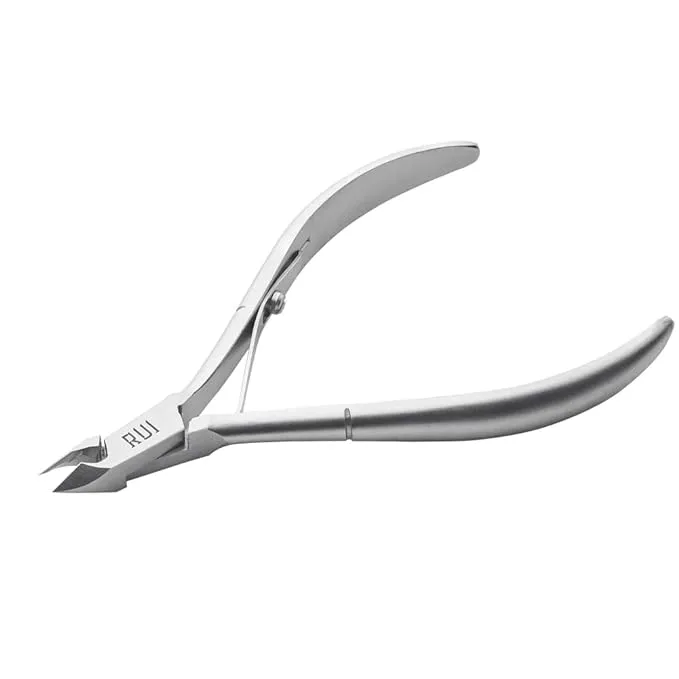 Rui Smiths Professional Cuticle Nippers | Precision Surgical-Grade Stainless Steel Cuticle Trimmer, French Handle, Double Spring, 4mm Jaw (Quarter