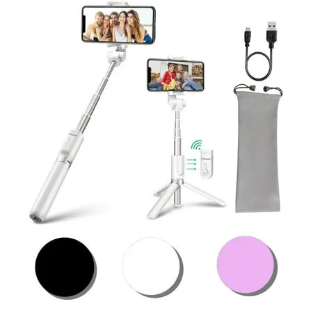 Selfie Stick Tripod Bluetooth Wireless Remote Cellphone Mount Holder Stand 