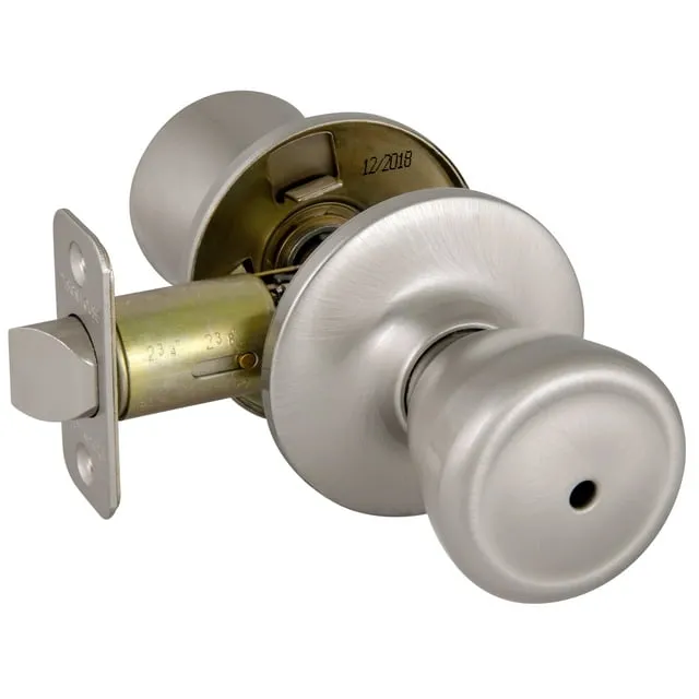 781906 Tulip Privacy Bed and Bath Door Knob Satin Nickel