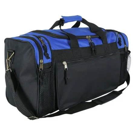 Dalix 20 inch Sports Duffle Bag w Water Bottle Mesh and Valuables Pockets