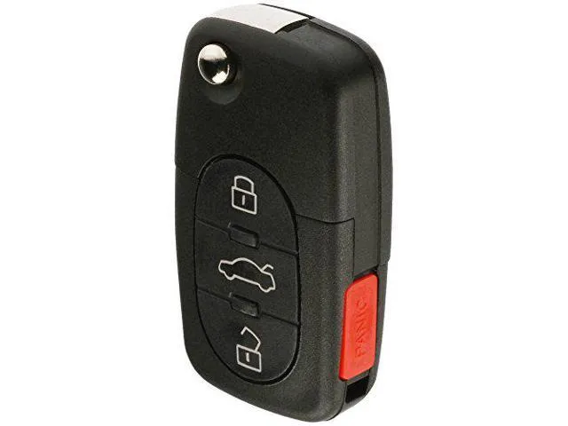 Replacement Keyless Entry Remote Flip Key Fob fits 1998 1999 2000 2001 VW Beetle, Golf, Jetta, Passat (HLO1J0959753F)