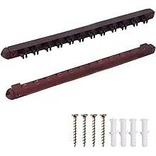 GSE Games & Sports Expert 6/8/12 Billiard Pool Cue Stick Wall Mounted Rack ...