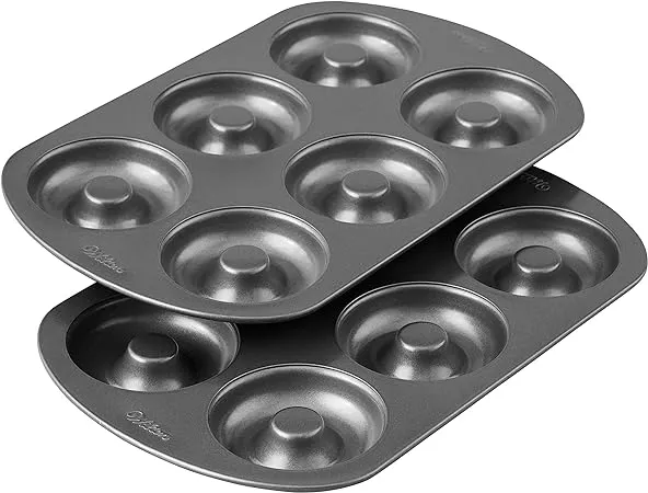 Wilton Non-Stick 6-Cavity Donut Baking Pans, 2-Count