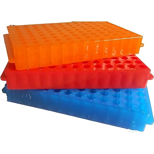 Tube Rack Double Panel 96-Well Polypropylene PCR Centrifuge Tube Holder for M...