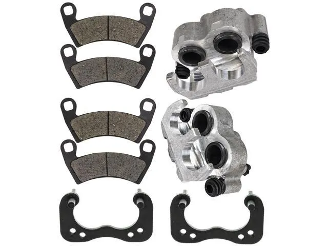 NICHE Rear Left Right Brake Caliper Pad Set Pair for 2010-2019 Polaris RZR Ranger 570 800 900 XP Crew 1912374 1912375