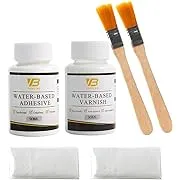 Gilding Adhesive Set Water Based Glue Varnish Compatible High Quality 180 ML