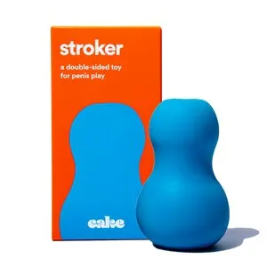 Hello Cake Stroker, Double-Sided Sex Toy for Men and Couples, Handheld Male Stroker with Dual Entrances - Soft, Squishy Exterior with Ribbed, Beaded Texture Interior, Easy to Clean & Use, Waterproof