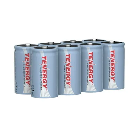 Tenergy NiMH D Size 10000mAh High Capacity High Rate Rechargeable Battery - UL Certified