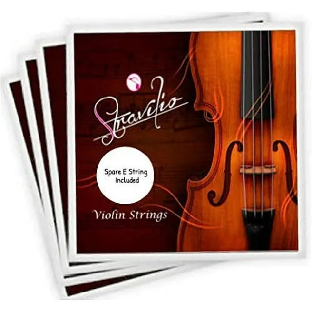 Stravilio Violin Strings Full Set Including Extra E String with Violin 3/4 and 4/4