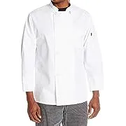 Chef Designs® Eight Pearl Button Chef Coat with Thermometer Pocket