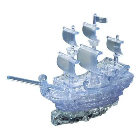 Original 3D Crystal Puzzle - Deluxe Pirate Ship ClearOriginal 3D Crystal Puzzle - Deluxe Pirate Ship Clear