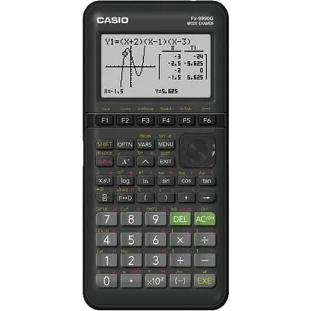 Casio fx-9750GIII, Standard Graphing Calculator, Python and Natural Text Book Display, Black