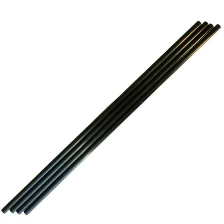 2 Pieces - 12mm x 8mm x 1000mm Carbon Fiber Tube - Pultruded Round Tube. Super High Strength for RC Hobbies Drones Special Projects