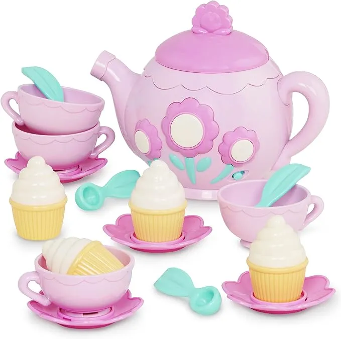 Battat La Dida Musical Tea Party Set with Cups Cupcakes, Toddler and Preschool Toys