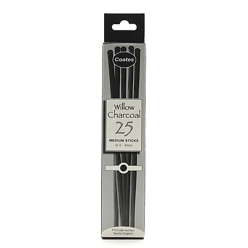 Coates : Medium Charcoal : 25 Sticks