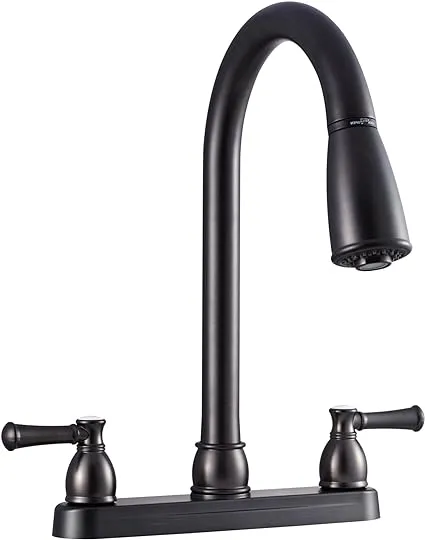 Dura Faucet DFPK350LVB Non-Metallic Dual Lever