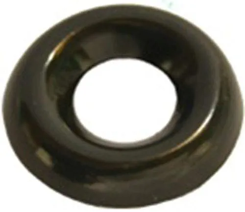 100#8 Countersunk Finish Washer Black Zinc Plated Brass