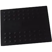 Colortrak Heat-Resistant Styling Station Mat, Silicone Mat Prevents Work Surfaces from Heat Damage of Styling Tools, Prevent Tool from Falling or Slipping, Black, 9 x 11 inches