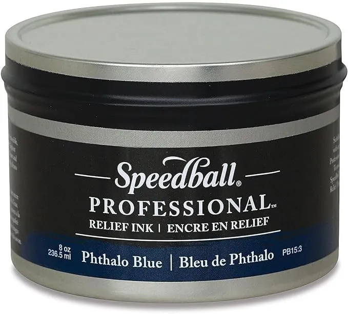 Speedball Professional Relief Ink - Hansa Yellow Light 8oz