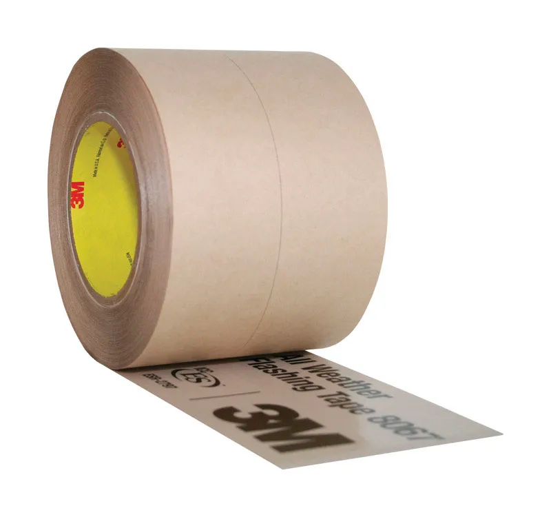 3M TALC All Weather Flashing Tape 8067, 4 in x 75 ft, 1 Roll, Adhesive Backed Split Liner, Prevents Moisture Intrusion, Waterproof Flashing Seals Doors, Windows, Openings in Wood Frame Construction