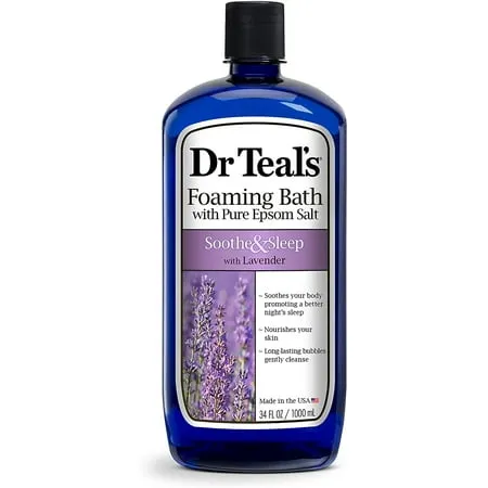 Pure Epsom Salt Foaming Bath with Lavender, 1 L