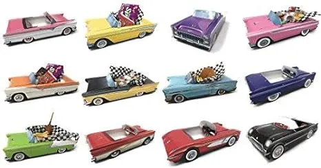 Classic Car Sets 12 Classic Car Party Food Boxes - 1950&#039;s Collection