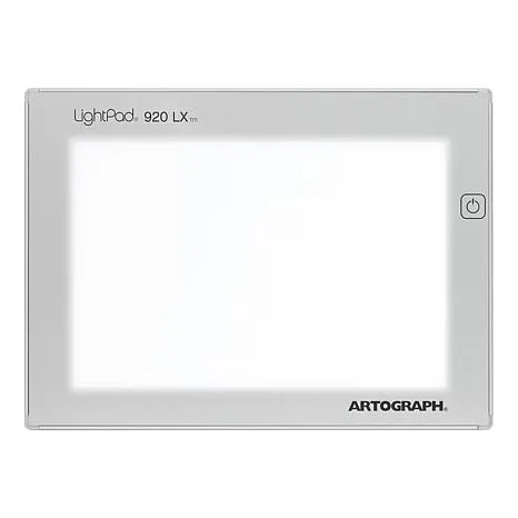 Artograph LightPad 920 LX - 9" x 6" Thin, Dimmable LED Light Box for Tracing, Drawing