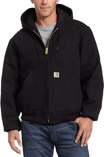 Carhartt Men's Carhartt Duck Active Quilted Flannel-Lined Jacket