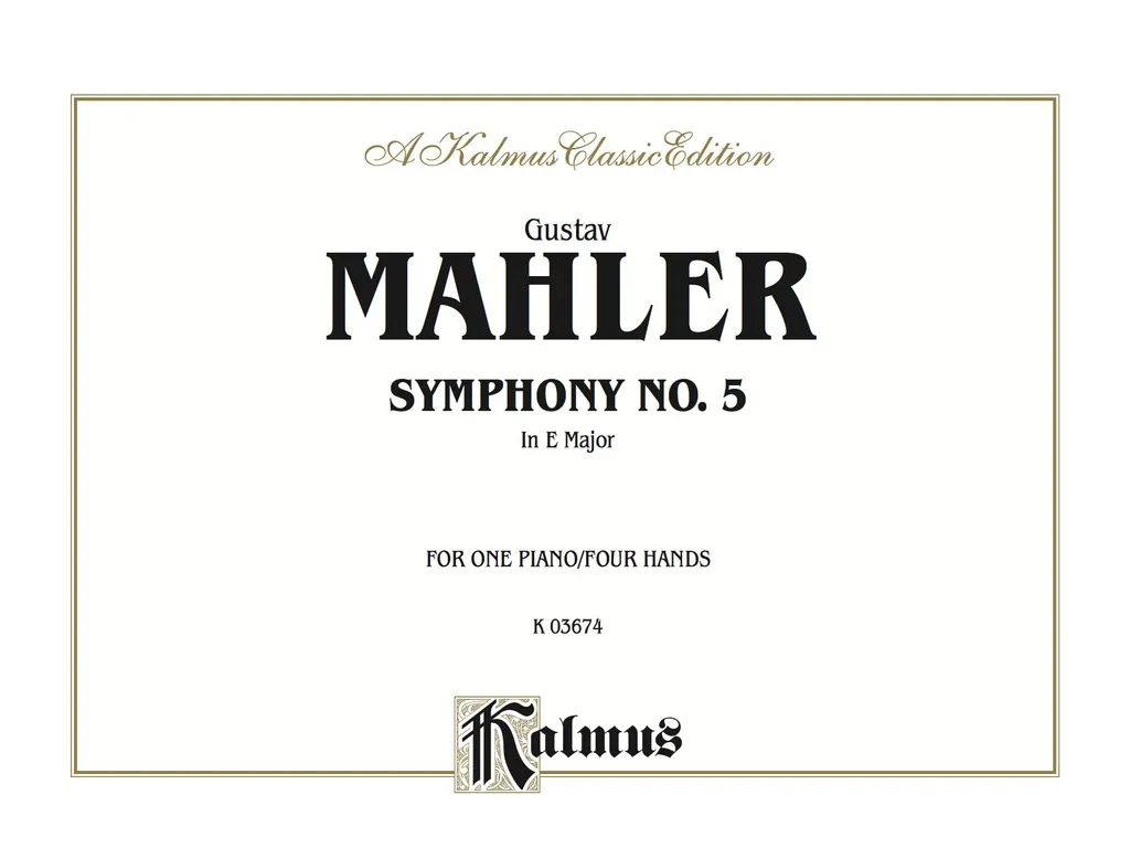 Symphony No. 5 in E Major: Piano Duo/Duet (1 Piano 4 Hands) - 1st Edition (eBook)