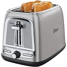 Oster 2-Slice Toaster with Advanced Toast Technology, Stainless Steel