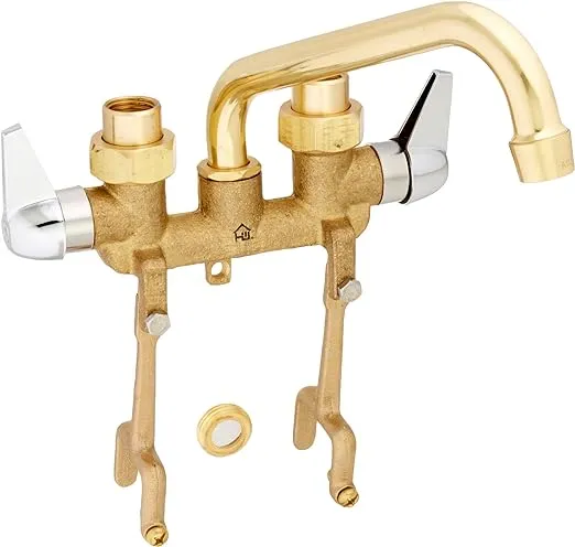 Homewerks Brass Two-Handle Bathroom Sink Faucet 3 3/8 in.