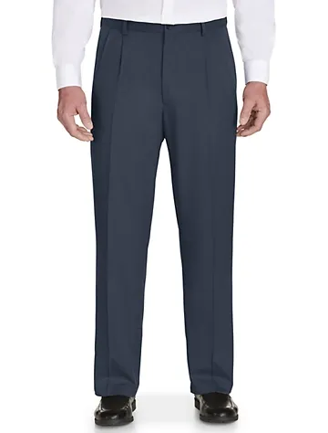 Haggar Men's Big & Tall Cool 18 Pro Classic Fit Heather Pants