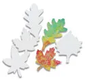 Roylco R2442 Color Diffusing Leaves - 6 inches - Pack of 80 Includes 4 Shapes