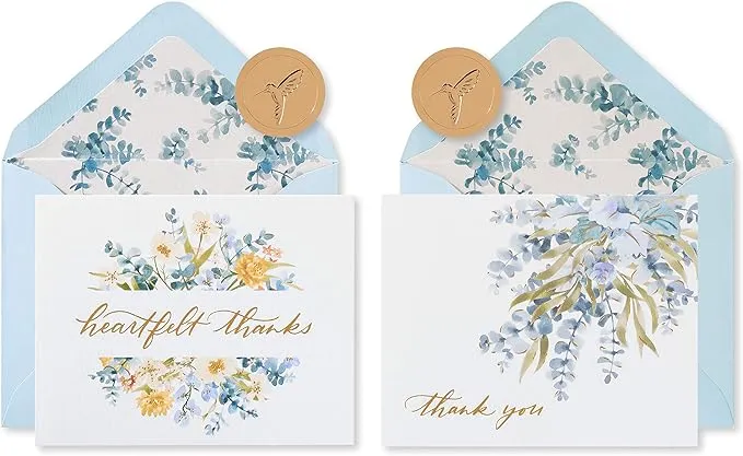 Papyrus Sympathy Thank You Cards with Envelopes, Eucalyptus Leaves (20-Count)Papyrus Sympathy Thank You Cards with Envelopes, Eucal…