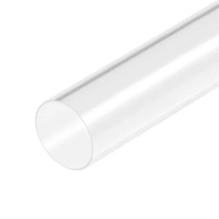 MECCANIXITY Acrylic Pipe Clear Rigid Round Tube 155mm(6") ID 160mm(6.3") OD 14" for Lamps and Lanterns, Water Cooling System