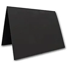 Blank Black Place Cards Tent Cards - 50 Pack | Size 3.5" x 5" Flat 2.5" x 3.5" FoldedBlank Black Place Cards Tent Cards - 50 Pack | Size 3.5" x…