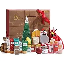 Advent Calendar 2023-24 Days of Christmas Beauty Advent Calendar, BODY & EARTH Bath Sets for Women Gift Includes Hand Lotion, Shampoo Bar, Bath Bombs, Christmas Countdown Skincare Gifts for Women