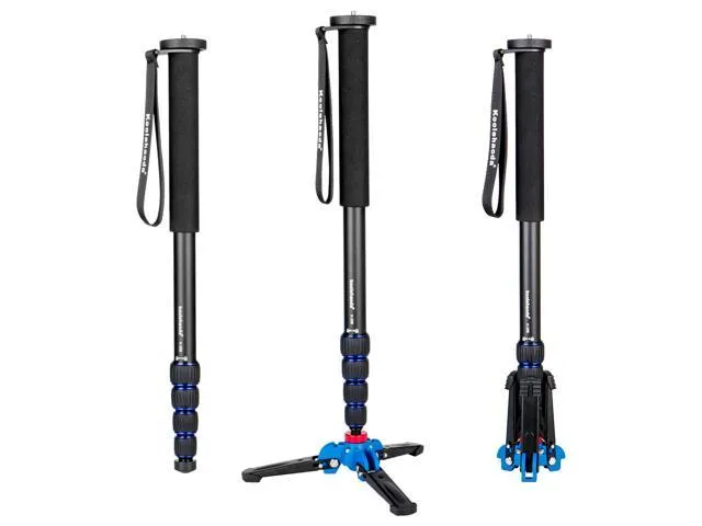 Koolehaoda Professional 65-inch Camera Aluminium Monopod with Folding Three Feet Support Stand