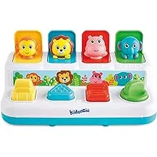 Kidoozie Pop ‘n Play Animal Friends, Pop Up Activity Toy for Learning;Suitable for Toddlers Ages 12 months and older