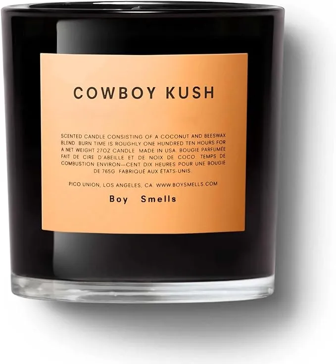 Cowboy Magnum Boy Smells Candle,110 Hour Long Burn, Coconut & Beeswax Blend, Luxury Scented Candles for Home (27 oz)