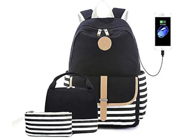 Pawsky Canvas Backpack for Teen Girls/Women