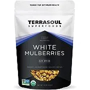 Terrasoul Superfoods Organic Sun Dried White Mulberries