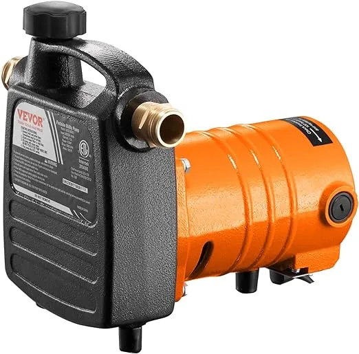 Cast Iron Water Transfer Pump, 115V AC 1600 GPH 1/2HP, Portable Electric Utility