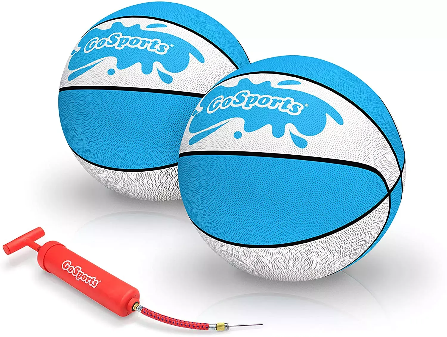 GoSports Water Basketballs 2 Pack - Choose Between Size 3 and Size 6, Great for Swimming Pool Basketball Hoops