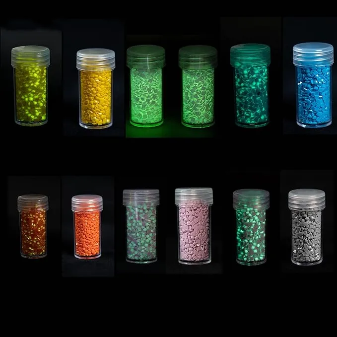 Glow in The Dark Diamond Painting Square Diamond Beads Resin Sparkle Rhinesto...