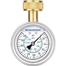 Measureman 2-1/2" Water Pressure Test Gauge