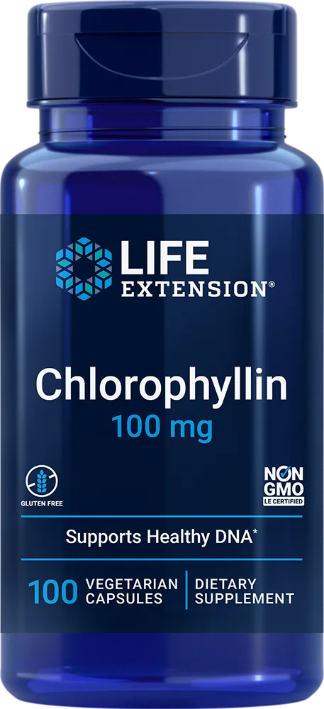 Chlorophyllin, 100 mg, 100 vegetarian capsules