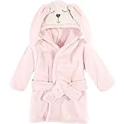 Hudson Baby Plush Animal Bathrobe, Modern Bunny, 0-9 Months